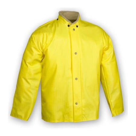 Tingley Tingley J31207 Webdri Storm Fly Front Jacket, Yellow, Hood Snaps, 3XL J31207.3X